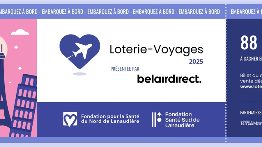 Loterie-Voyages des fondations en santé dans Lanaudière